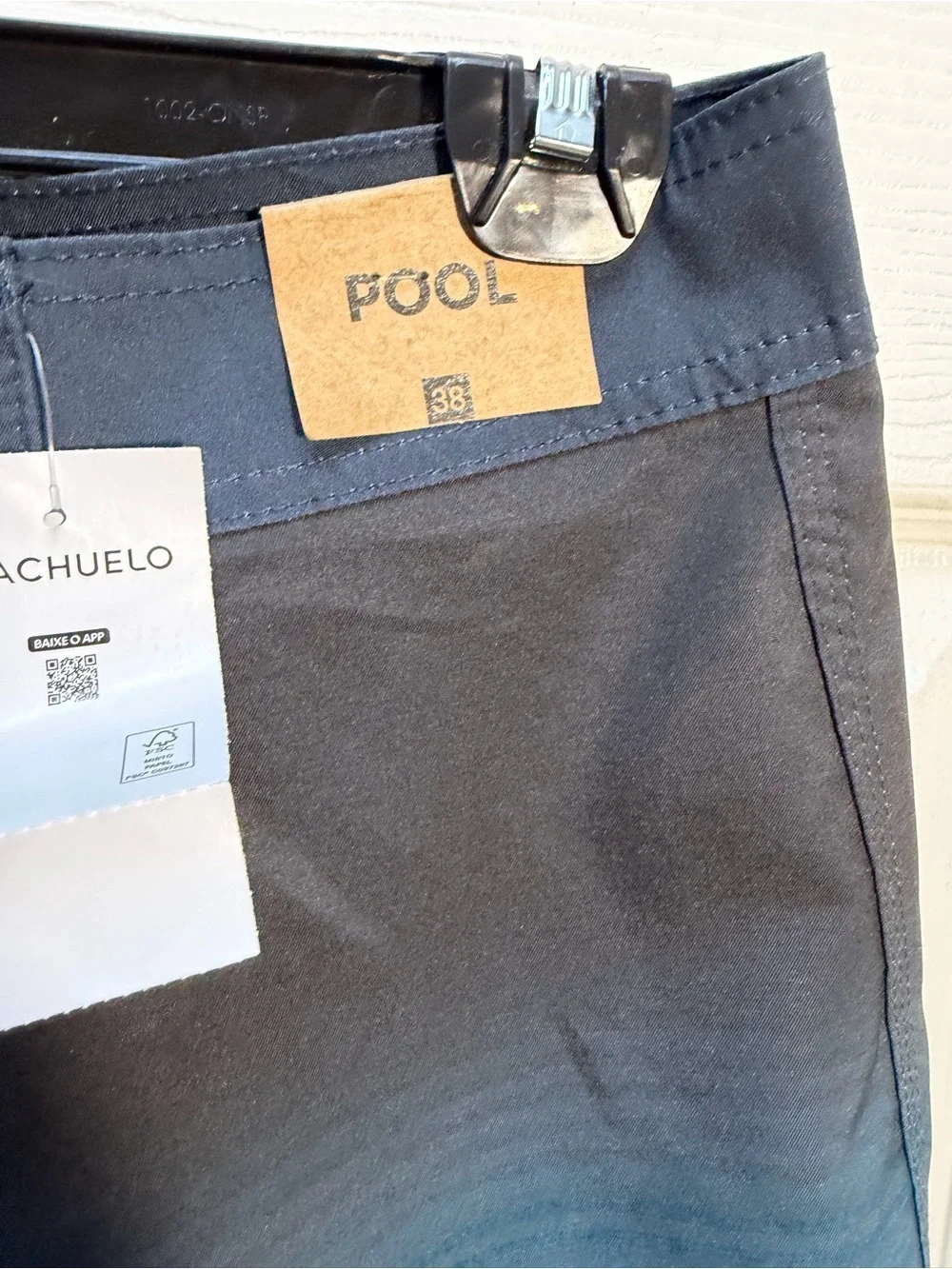 Pool by Riachuelo Men’s Ombre Blue Board Shorts with Drawstring Waist